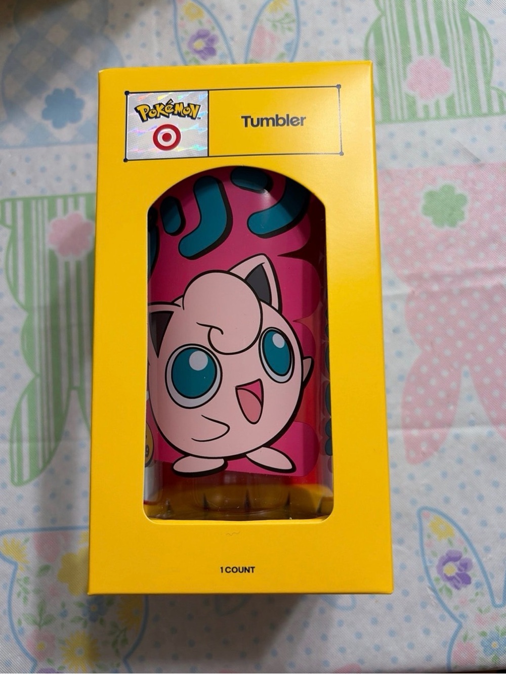 Pokemon Pink Jigglypuff Tumbler